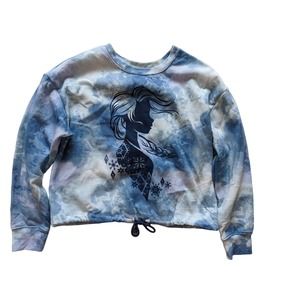 Disney Frozen Tye Dye Long Sleeve Sweater Medium
